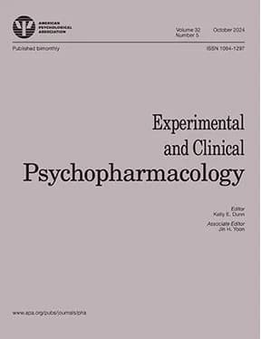 New Article Accepted at Experimental and Clinical Psychopharmacology! (Delay Discounting Violations)