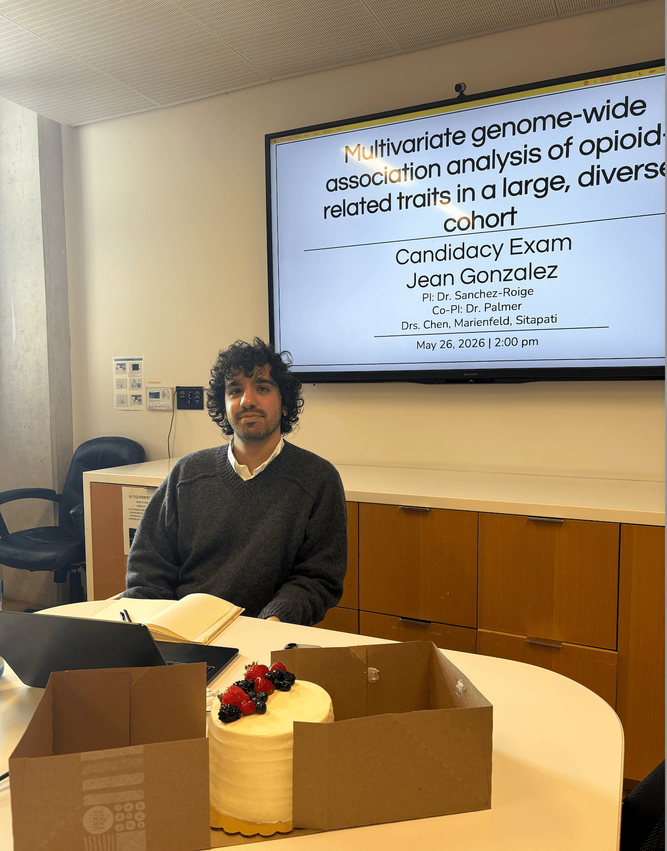 Jean's Birthday + Candidacy Exam Presentation