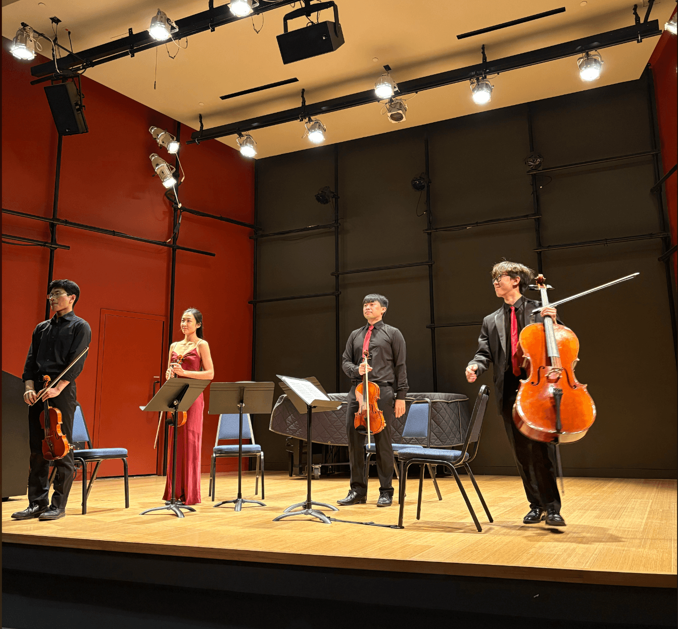 Luke Performs with Anatole Quartet